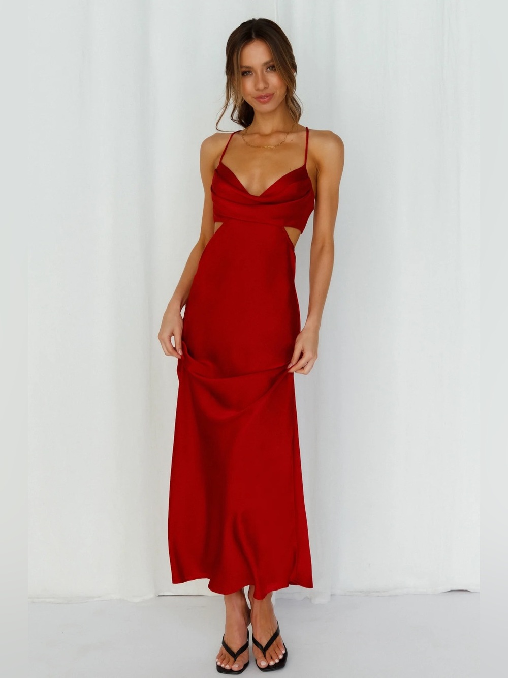 Hello Molly - Cut out Midi Slip Dress